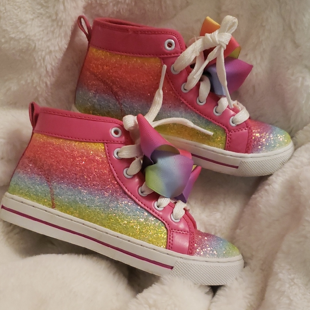 JoJo Siwa Rainbow Glitter High-Tops
